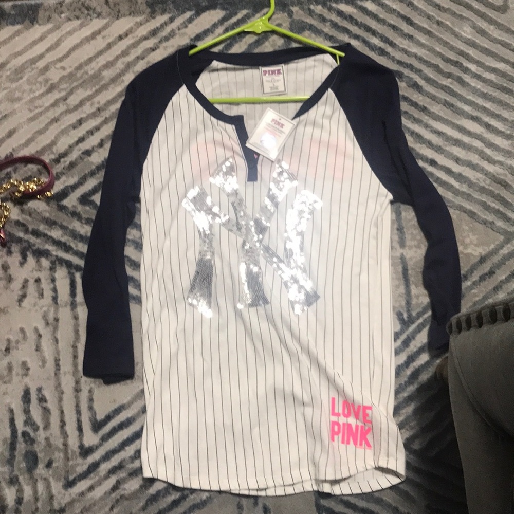 Victoria Secret Pink Yankee 3/4 shirt